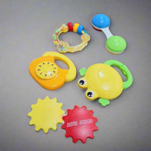 5 Pieces - Lucky King - Rattle Set