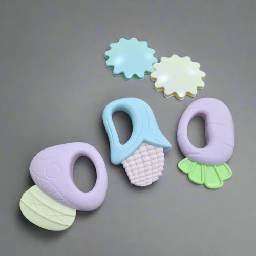 4 Pieces - Baby - Rattle Set